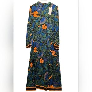 Celina Moon NWT Large Floral Long Sleeve Dress PTP 22